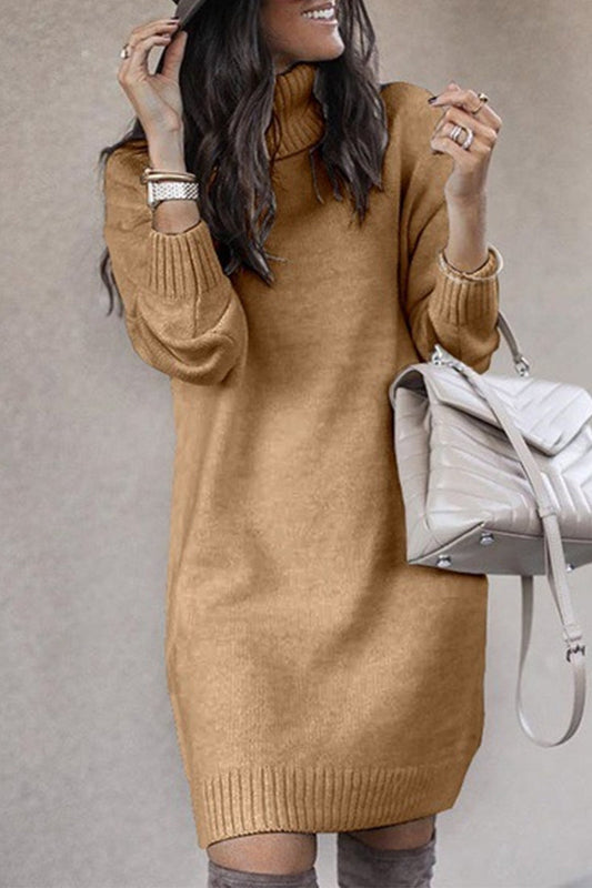 Casual Solid Color Turtleneck Sweaters(6 Colors)